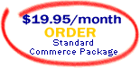 Order Web Hosting Commerce Package for only $19.95/month